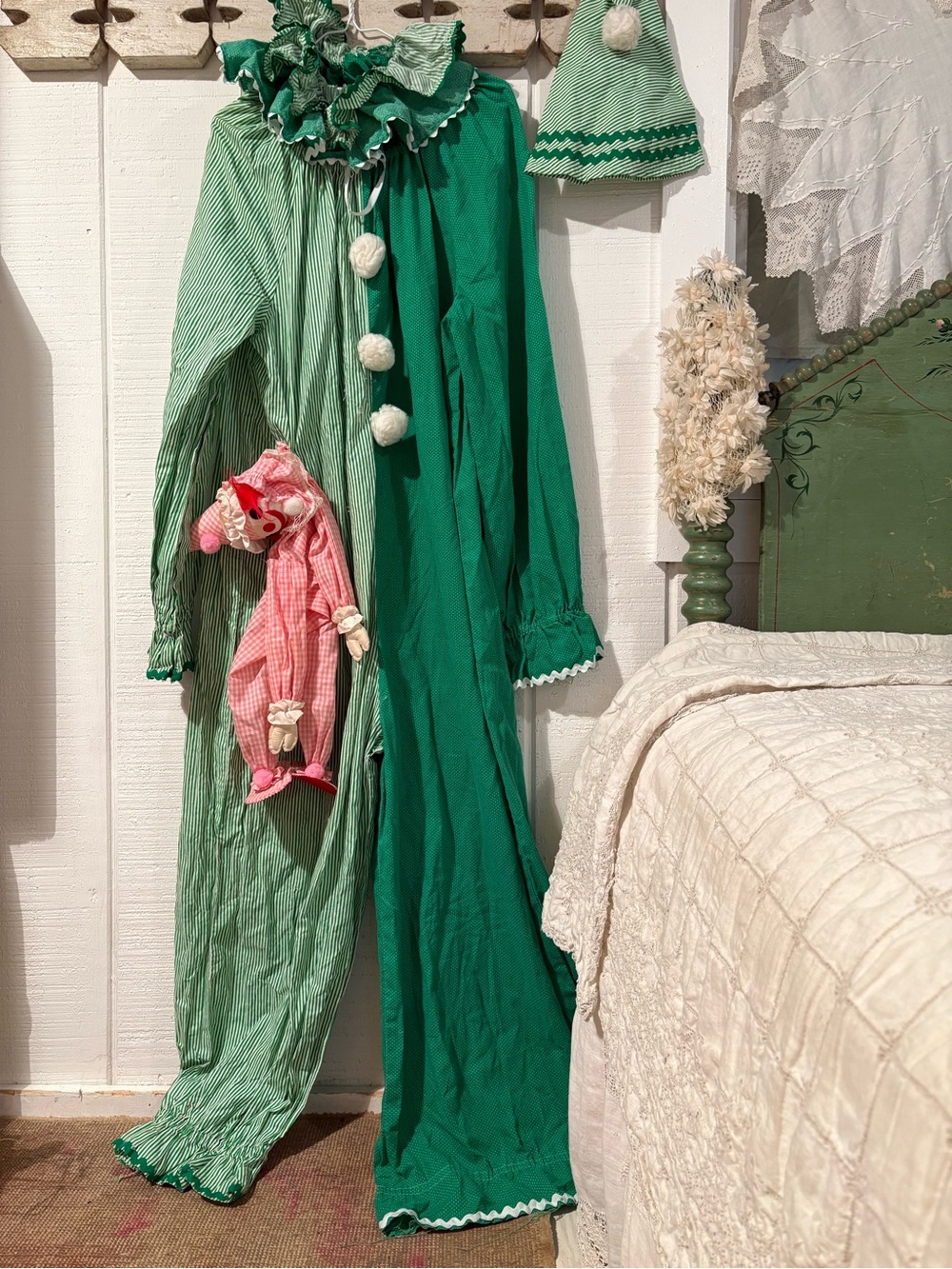 Vintage Handmade Clown Costume XXL Adult